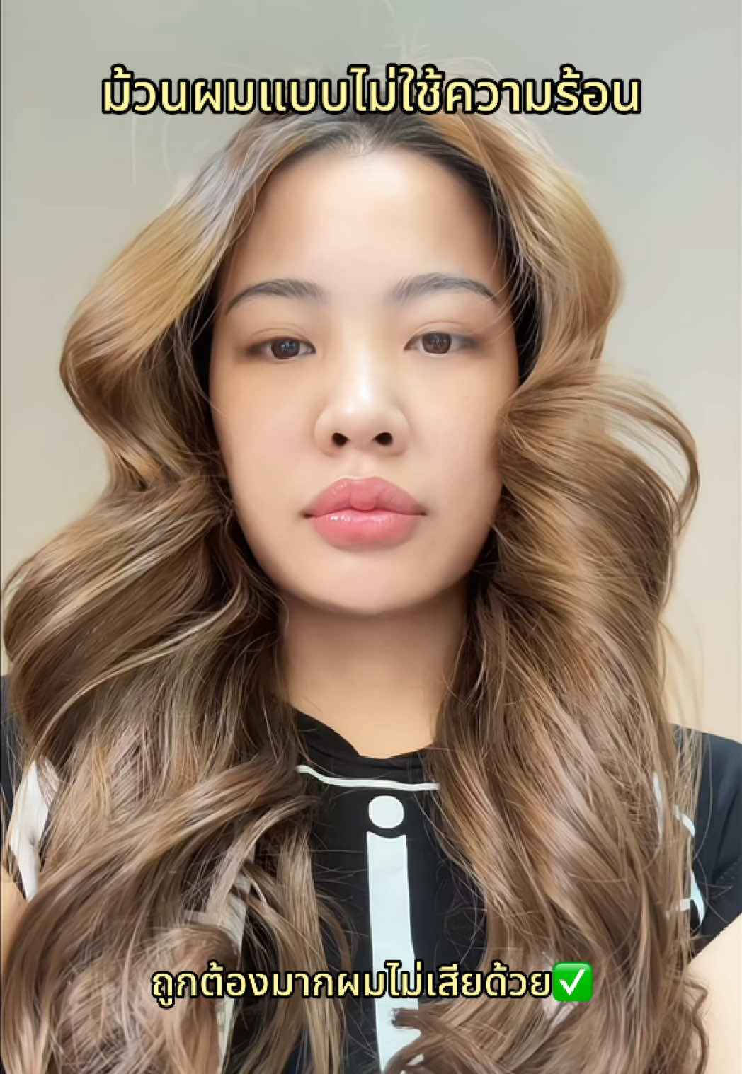 ตกใจตอนเเรกไม่คิดว่าผมจะลอนขนาดนี้ #โรลม้วนผม #ม้วนผม #ม้วนผมเองได้ง่ายมาก #ผมลอน #saijai 