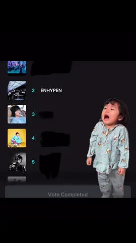WTF the vote has complete and Enhypen gose to second place like what? What tf ru guys doing did you vote? #enhypen #voteforenhypen #enha #engene #fyp 
