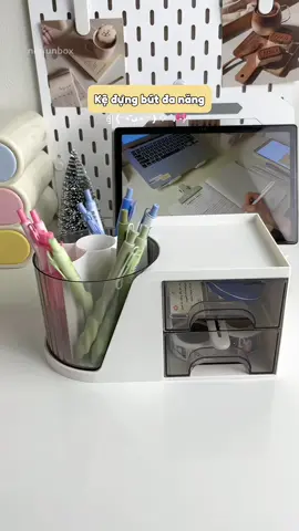 Kệ đựng bút đa năng xoay 360 độ 🍧✨🏵️🎗️ #kedungbut #kedungbutdeban #decorbanhoc #vanphongpham #hopdungbutxoay360 