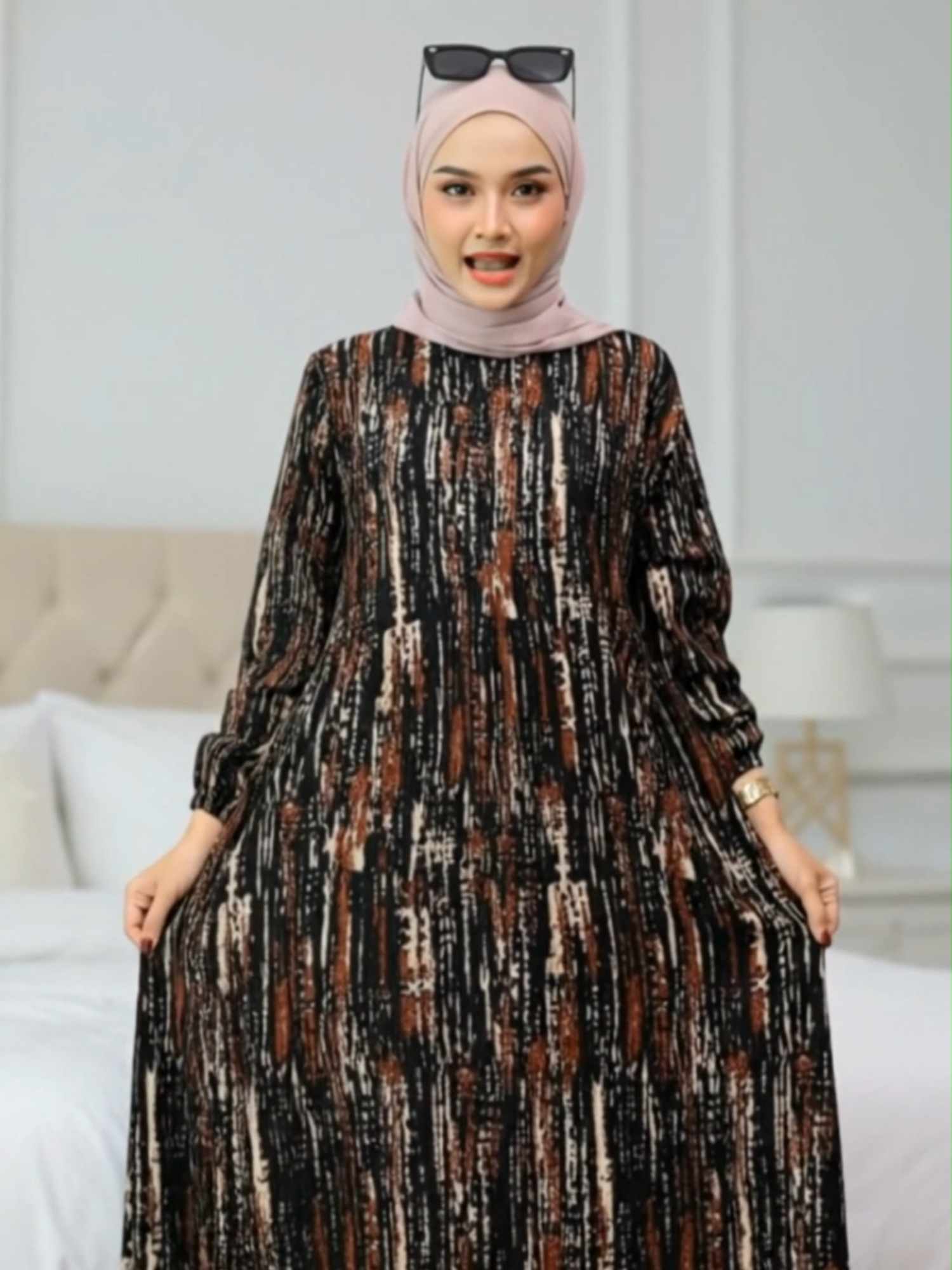 Gamis Rayon Premium Motif Siska #GamisRayonPremium