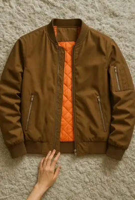 Backforth - Jaket Bomber Vintage Basic Reborn Store Outerwear Taslan RZN Quilting Padding Polos Premium#jaketwaterprof #jaketantiair #jaketparasut 