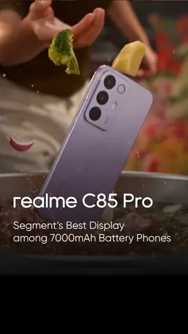 Segment’s Best Display among 7000mAh Battery Phones!  #realmeC85Pro brings you ultra clarity and power that just won’t quit. 🔋 Available From Nov 15th. Learn More: https://www.realme.com/pk/realme-c85-pro #realmePakistan #realmeC85Pro #UltraBatteryUltraDisplay 