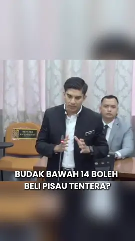 Pisau gred tentera dijual bebas, dan kanak-kanak bawah 14 tahun juga boleh membelinya. Sudah tiba masa peraturan keselamatan dikaji semula. @Syed Saddiq 