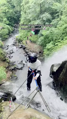 kalo ketemu diluar panggil kak aja yah jangan panggil ibu #fyp #canyoneering #canyoning 