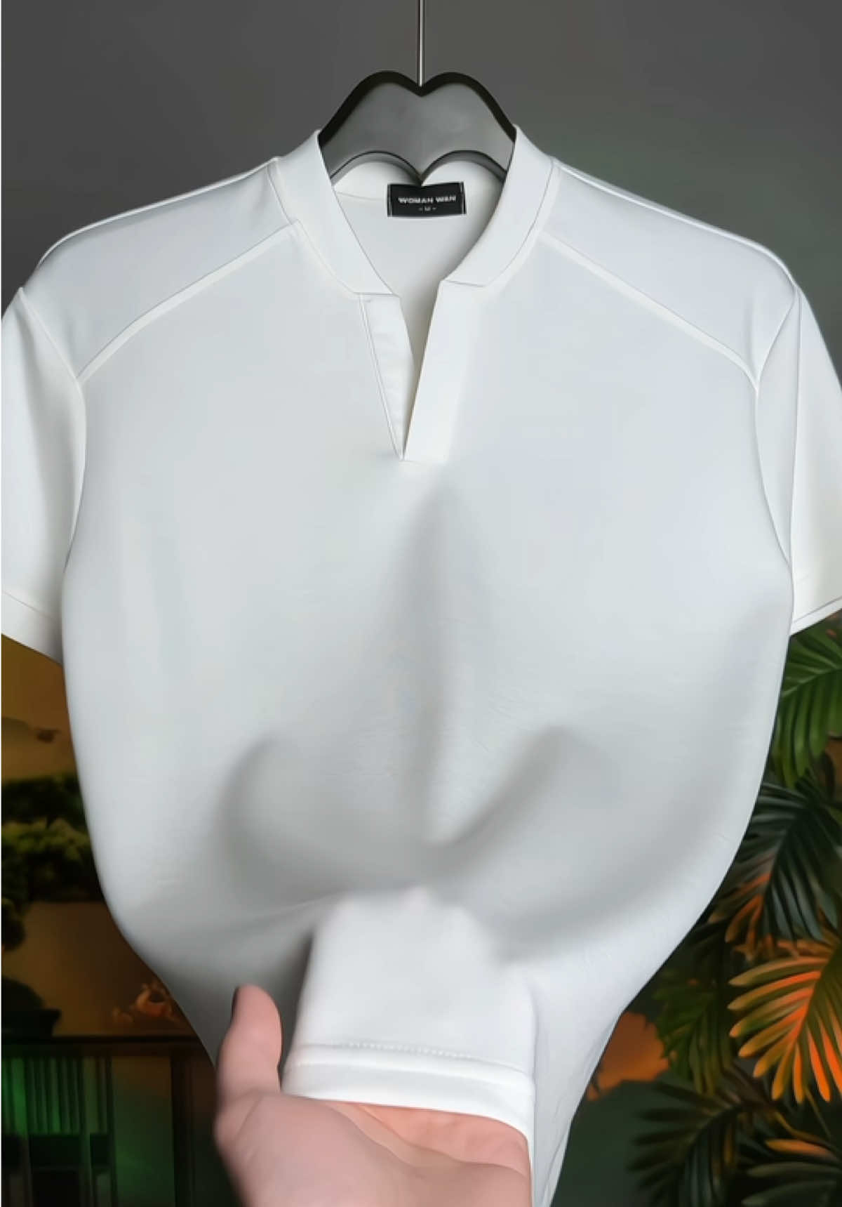 [Cổ V Clean fit] Áo Thun Cổ V Nam Nữ WOMAN WAN - Form Gọn, Tôn Dáng #aothun #aothunnam #aothunnamnu #thoitrang #xuhuong 