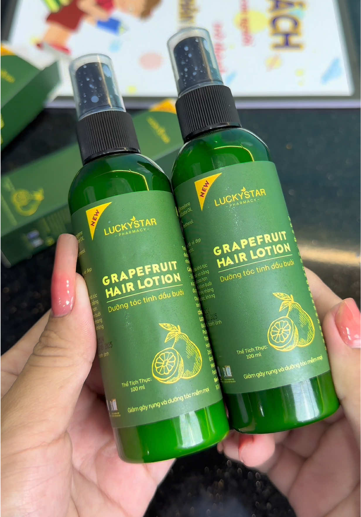 Combo 2 chai xịt dưỡng tóc tinh dầu bưởi Lucky Star #emkieutaphoa #luckystar #xitduongtoctinhdaubuoi #xitduongtoc #xitduongtoctinhdaubuoi🍋 