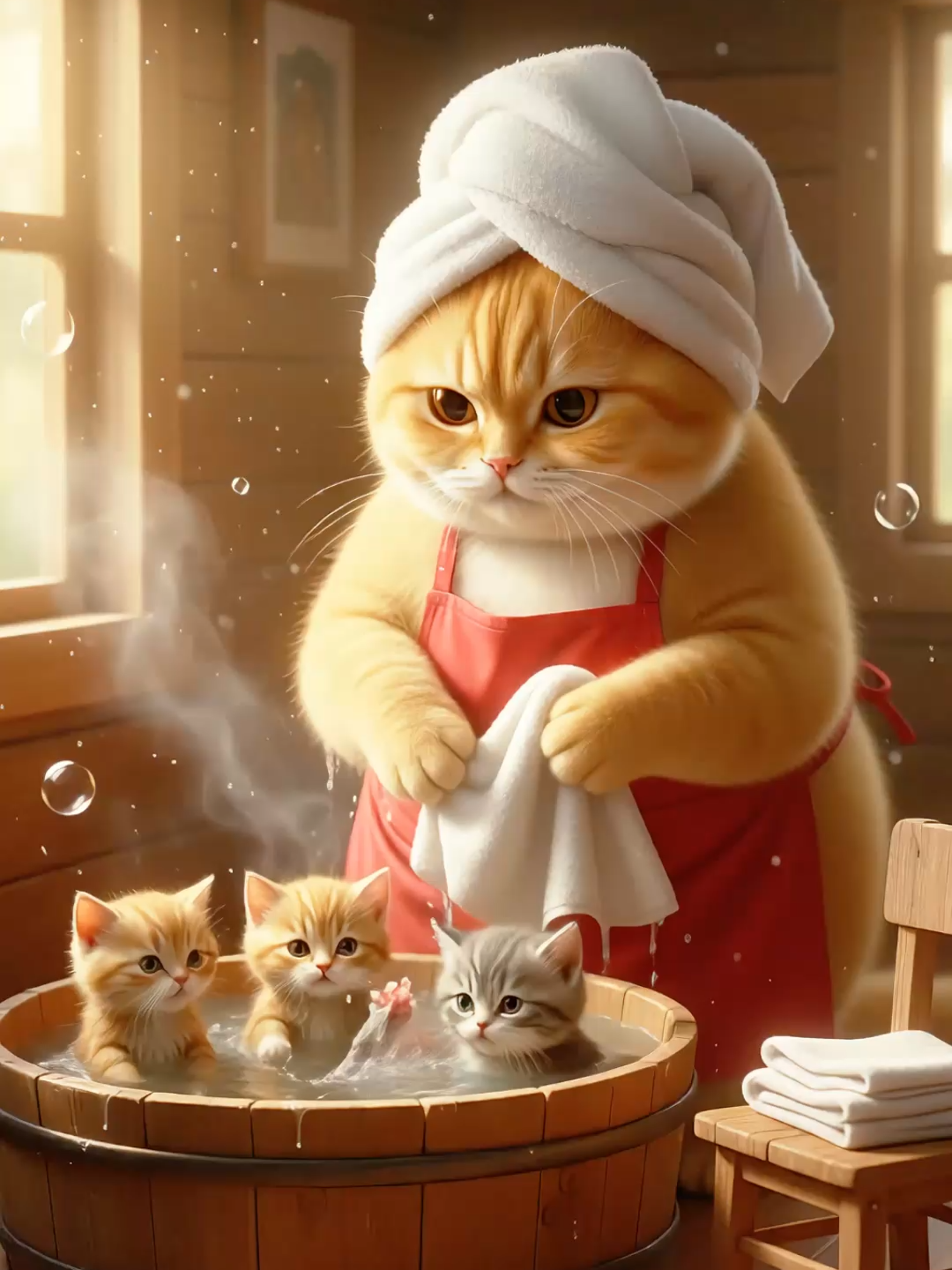 💤 Mama Cat Rushes to School to Deliver Her Kittens’ Forgotten Lunch 🍱🐾##cat #catvideo #funnycat #catanimation #Lunch#foryoupage