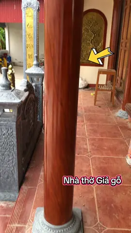 Nhà thờ giả gỗ bên em thi công 