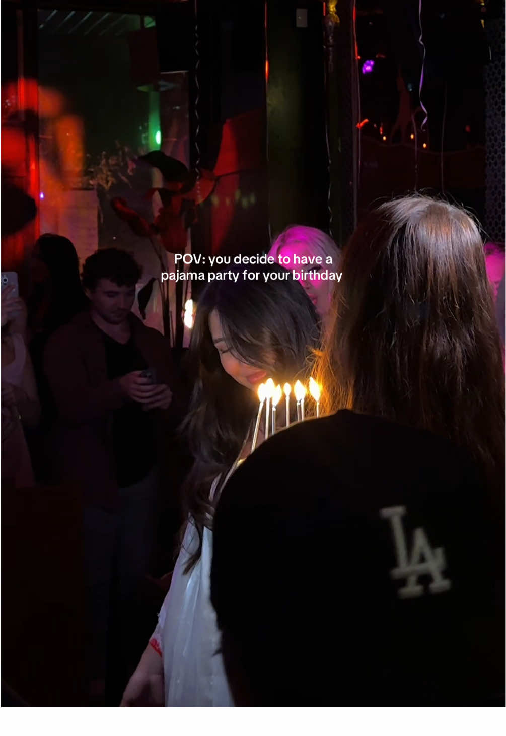 Pajama party for my 27th birthday was the best decision ever 🌙💕 #birthdayparty #birthdayideas #pjparty #pajamaparty 