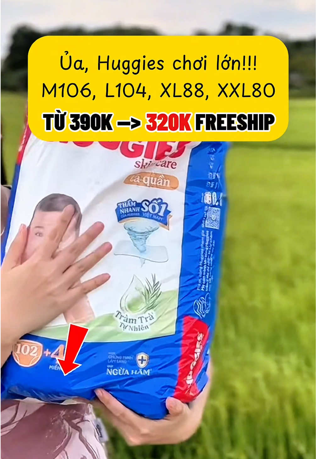 U là trời Huggies sale lớn tiết kiệm tới 80K cho bịch tã quần cực đại mega jumbo #xuhuong #huggiesskincare #taquanchobe #bimquanchobe #bimquan100mieng  @Tạp hoá Pepsi 