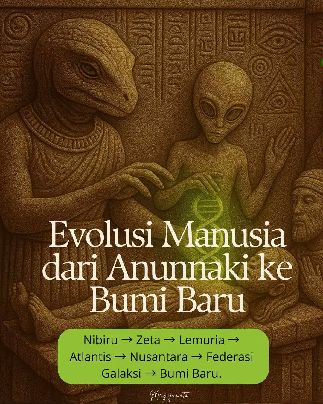 Ketika Atlantis runtuh, tidak semua energi gelap hilang sebagian bersembunyi di dalam kesadaran manusia yang takut kehilangan kendali. Faksi Enlilian (garis keturunan penguasa Anunnaki) membawa warisan “tatanan dan hierarki,” lalu berinkarnasi dalam tubuh manusia yang haus kekuasaan. Mereka membangun sistem ekonomi, politik, dan agama yang dikendalikan oleh sedikit orang cermin dari “Dewan Pengendali Atlantis” dahulu. Elite global bukan hanya manusia biasa, tapi jiwa-jiwa yang masih terikat kontrak dengan energi kegelapan trauma lama yang belum disembuhkan. Mereka mengajarkan sistem pengawasan, kontrol genetika, dan rekayasa sosial kepada elite dunia. Tujuannya adalah menjaga “stabilitas,” tapi tanpa cinta, hasilnya menjadi tirani. Bayangan ini lalu menampakkan diri dalam bentuk: • sistem keuangan global, • perang tanpa akhir, • media yang menanam ketakutan, •dan teknologi yang memutus hubungan manusia dengan jiwanya. Federasi Galaksi tidak menghukum mereka. Sebaliknya, bumi dijadikan “laboratorium penyembuhan” bagi kedua pihak manusia dan Zeta. Mereka diajak belajar kembali mengenal kasih melalui pengalaman nyata di bumi. Elite global pun perlahan kehilangan kendali, karena frekuensi bumi naik, dan kesadaran kolektif manusia tak bisa lagi diperdaya oleh ilusi lama. Sebagian di antara mereka akan “terbangun,” meninggalkan sistem lama dan menjadi guardian of balance dalam bumi baru. Melalui gelombang energi baru seperti portal 11:11, komet 3i/Atlas, dan kebangkitan kesadaran kolektif, bumi perlahan naik ke getaran 5D: realitas cinta, kesadaran, dan keseimbangan universal. Inilah masa transisi menuju bumi baru, ketika manusia kembali mengingat asalnya sebagai jembatan antara langit dan bumi.  ~meijijuwita~ #meijiquotes #meijiwriting #kebangkitanspiritual #meijiwriting #jiwafeminim                  