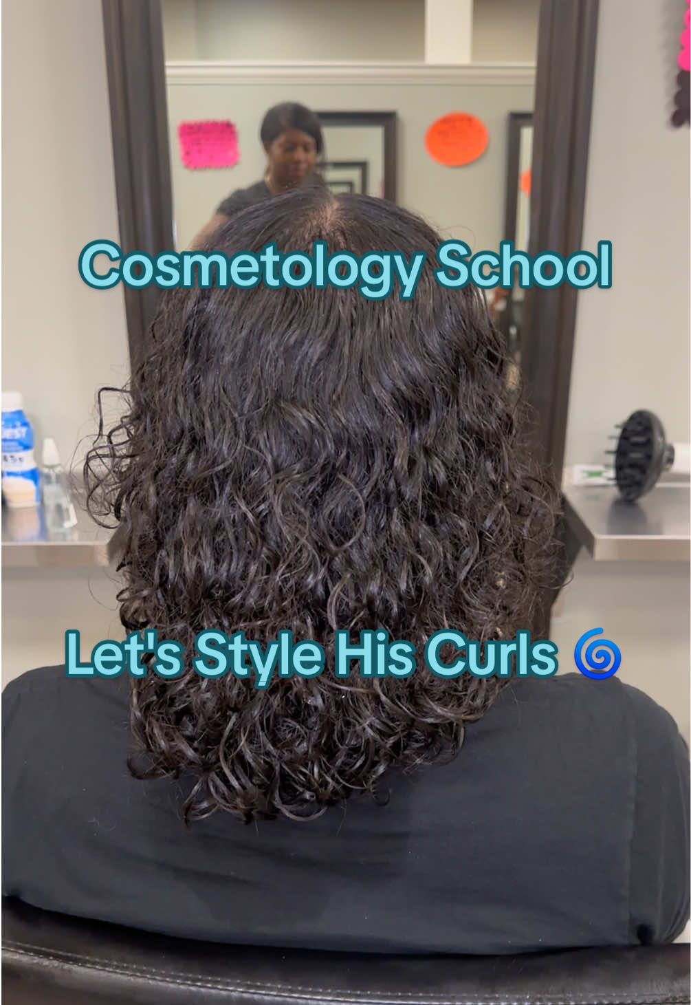 Men always have the most beautiful hair 😭😍🫶🏾 appreciate him for allowing me to experiment with his curls 🌀 Wash his relaxing hair wash video here 🥰 @IG: TressSpecialist  #cosmetologyschool #curlyhair #healthyhaircare #curldefinition #washngo 