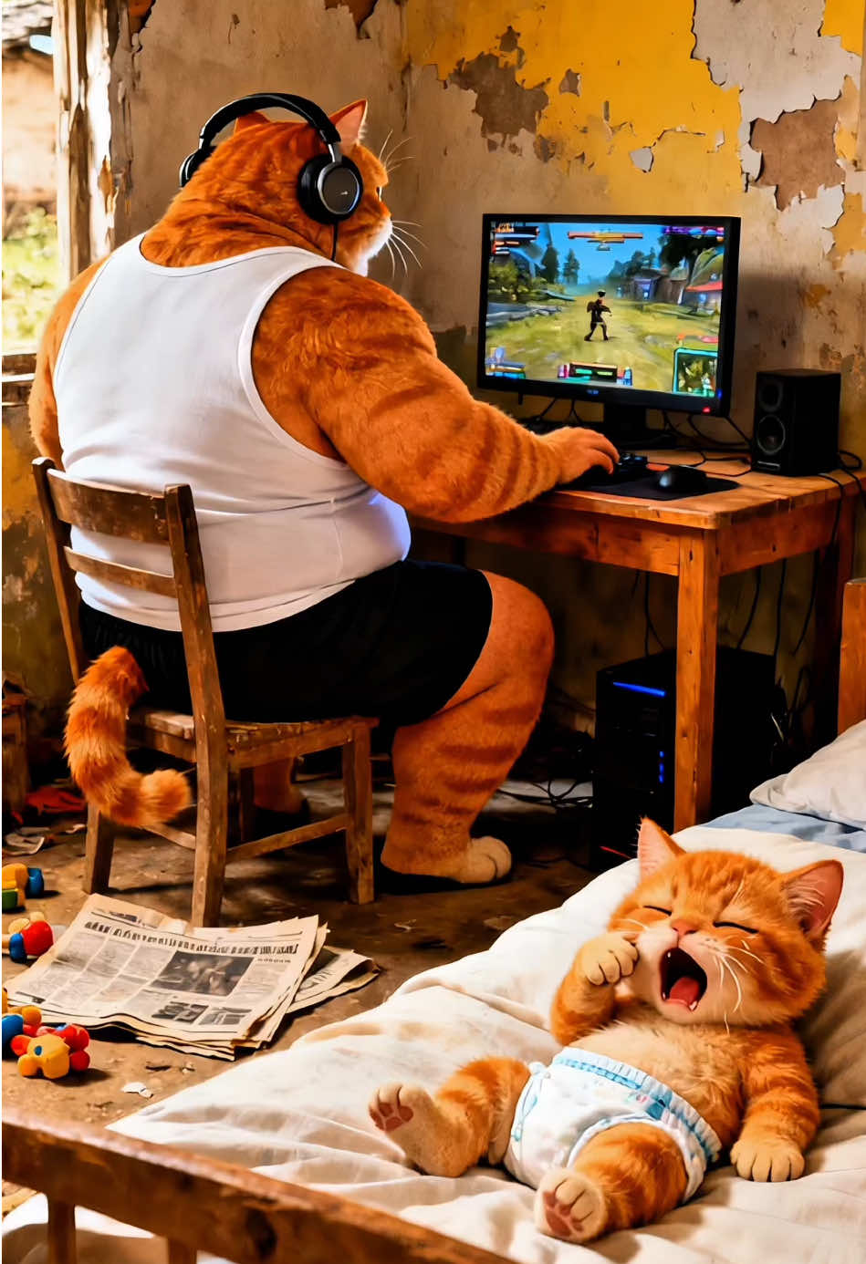 #funnycat #funny #aivideo #foryou #fyp 