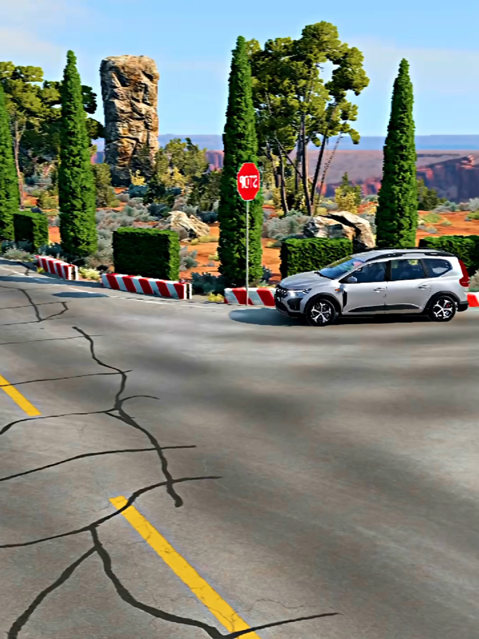 BeamNG.Drive🚘 Extreme Cars Physics Test usa road driving test  #viralvideos #beamngdrive  #usaroad #clip #fyp 