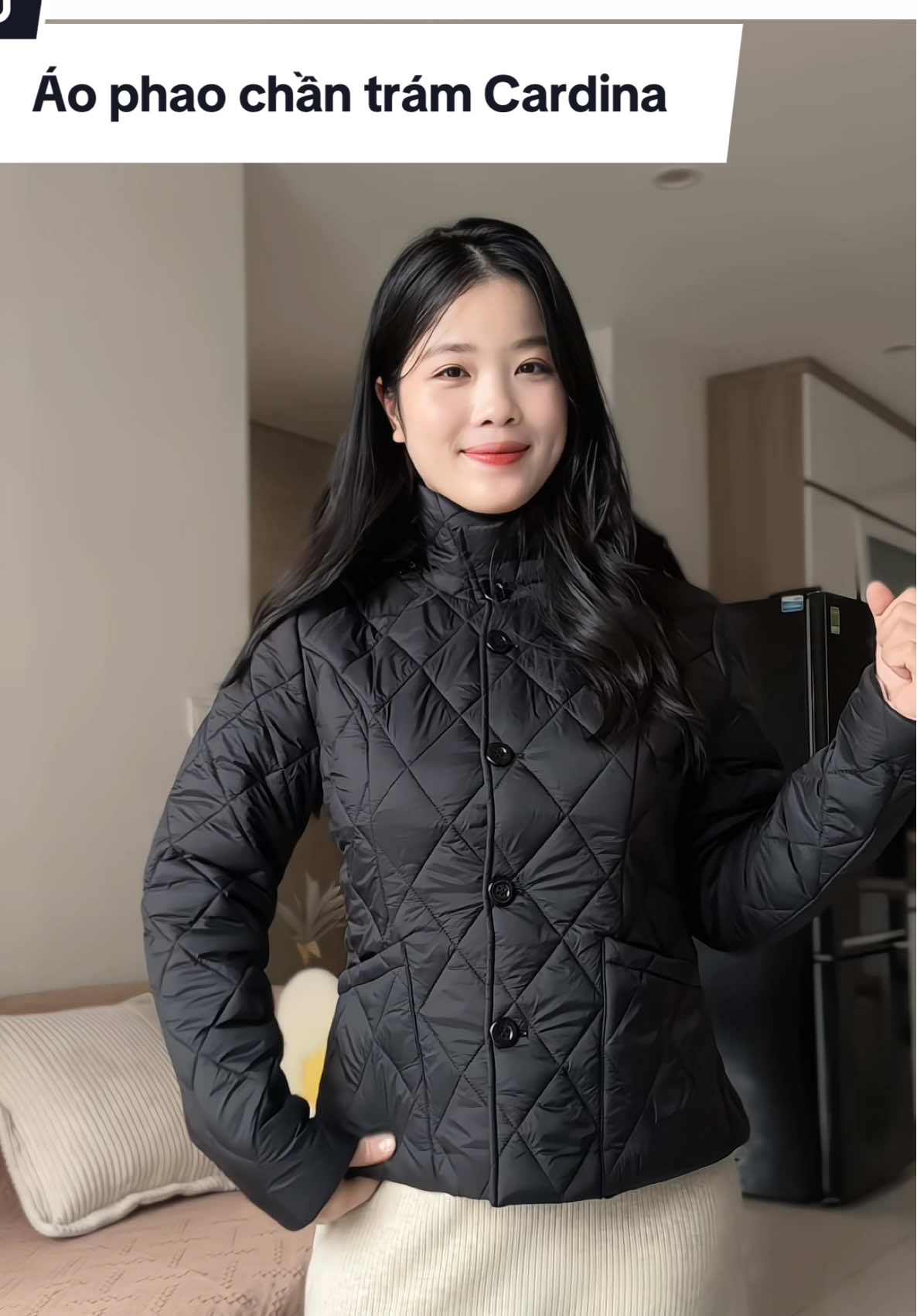Áo phao Cardina chần trám mẫu mới 2025 đẹp lắm chị em nhá #cardina #aophaonu #aophaochantram #aophaomuadong 