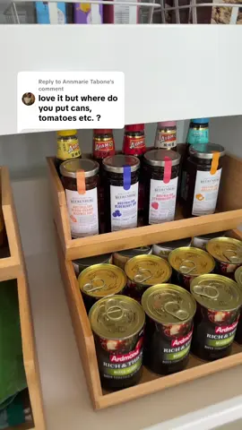 Replying to @Annmarie Tabone  smart way to maximise storage! #howtostore #pantryorganisation #stackableorganiser #organisationtips 