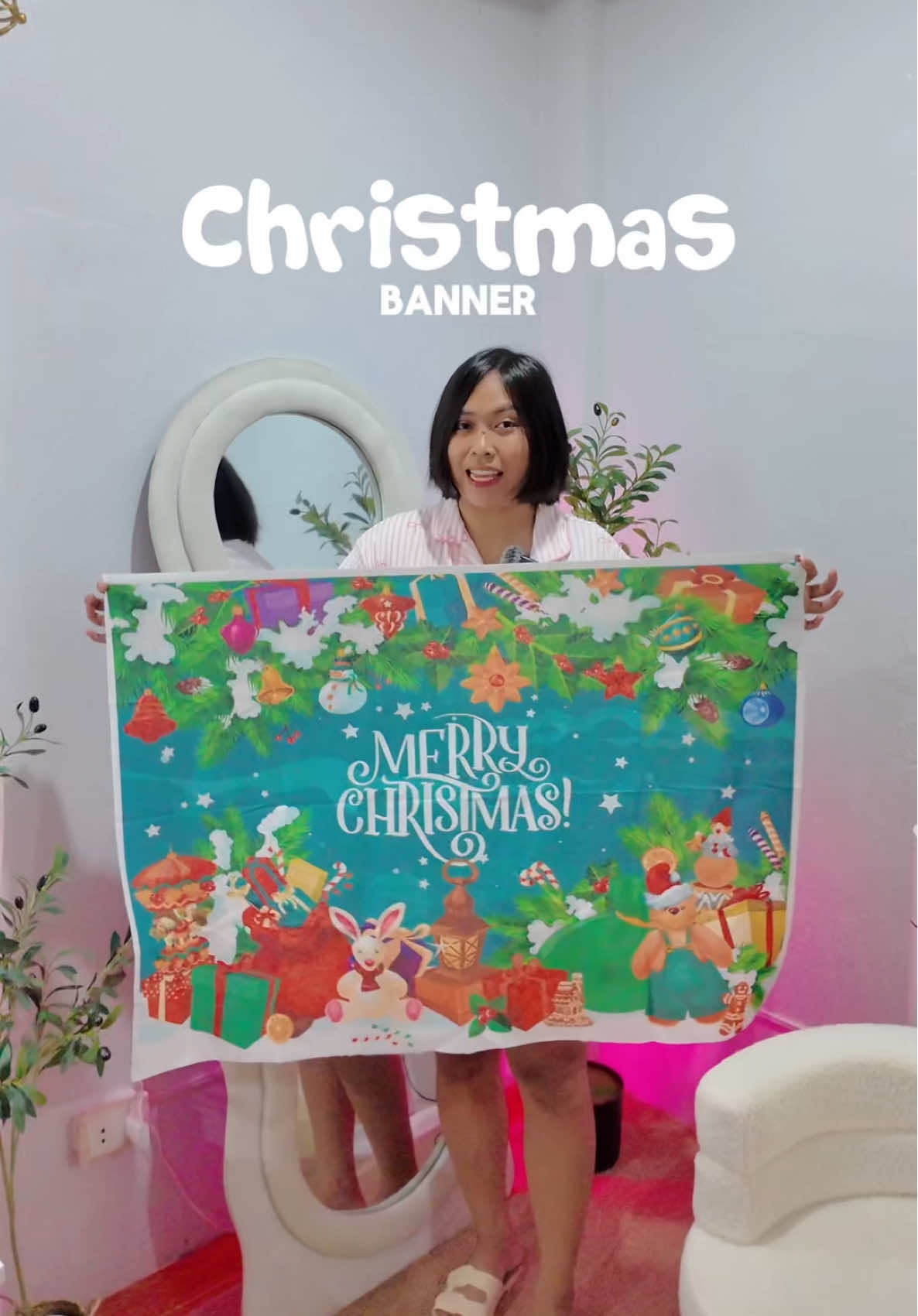 Merry Christmas na agad sa inyo! 🤣🤪 #christmasbanner #christmasbackdrop #christmasbackground 