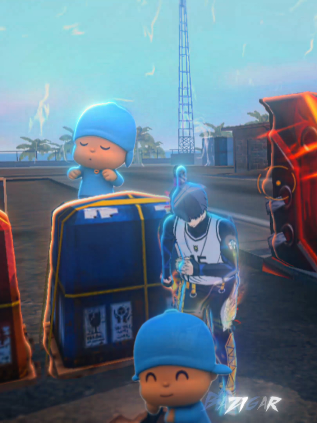 Pocoyo Dancing Edit | Free Fire Beat Sync Edit By Bazigar Editz #freefire #bazigar_editz #grow #editing #viral 