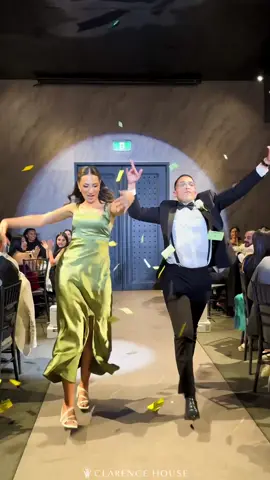 This isn’t just an entrance… it’s a whole Monday mood 🕺💃💥 #clarencehousevenues #wedding #entrance #viral #bridesmaid 
