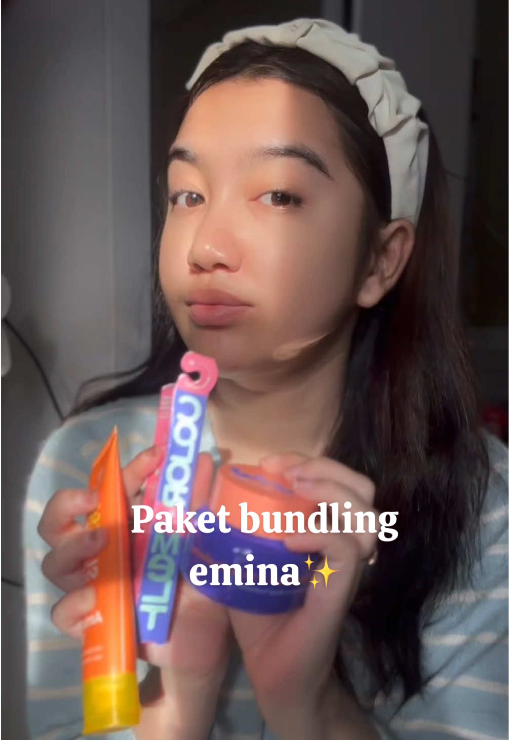 Seriusan emina lagi bagi bagi sedekah?? 🙄 #emina #securewithsyukur #eminaxmuziktiger #horanghae #liptintemina    