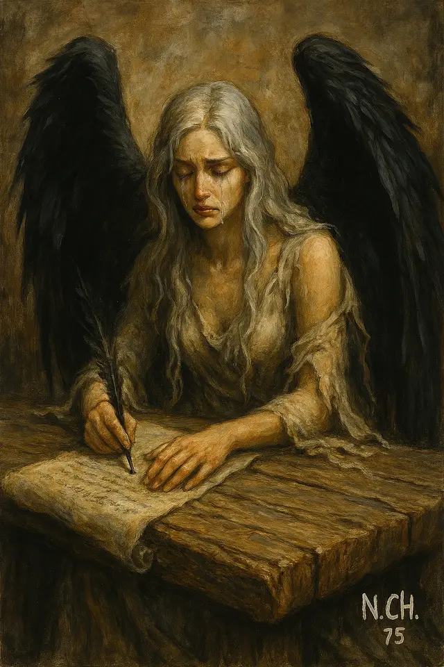 Kiedy człowiek siada w ciszy i zaczyna pisać swój rachunek sumienia — nie ten powierzchowny, nie ten wygodny — ale ten prawdziwy, uczciwy, sięgający aż do dzieciństwa… wtedy zaczyna widzieć. Nie to, co chciałby zobaczyć. Ale to, kim naprawdę jest. Nie ma już masek. Nie ma już wymówek. Tylko prawda. A ona potrafi wstrząsnąć. Bo kiedy spojrzysz w otchłań i zobaczysz swoją twarz — nie tę z lustra, ale tę duchową, nagą, bezbronną — zrozumiesz, że to nie są żarty. Że walka o Ciebie trwa. Że zło nie śpi. Ale też… że Bóg nie odpuszcza. On walczy o Ciebie. Cały czas. Nawet wtedy, gdy Ty już nie masz siły. Nawet wtedy, gdy myślisz, że nie zasługujesz. Bo Jego miłość nie zna granic. Nie zna warunków. Nie zna rezygnacji. Ja siedzę teraz przy stole z duszą na dłoni. Piszę swój rachunek sumienia. Piórem wyrwanym z własnych skrzydeł. I choć łzy płyną, nie przestanę. Bo wiem, że dzień ostateczny nadejdzie. I chcę być gotowa. Nie chcę, by smoła powiła moje stopy. Chcę, by Bóg mnie przytulił. I zrobię wszystko, by zmienić to, co jeszcze mogę zmienić. Bo jeszcze jest czas. Jeszcze jest nadzieja. Jeszcze jest miłość. (N.Ch.75) 🕊️ RachunekSumienia #Prawda #WalkaODuszę #BógNieOdpuszcza #MiłośćBoża #dlaciebieforyou 