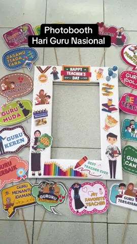 Photobooth + Prop untuk Hari Guru Nasional🥰 Yang mau filenya bisa klik link di bio ya🫶 #hariguru #harigurunasional #harigurunasional2025 #gurusd #gurumuda #gurukreatif #buguru #ibuguru #guruindonesia 