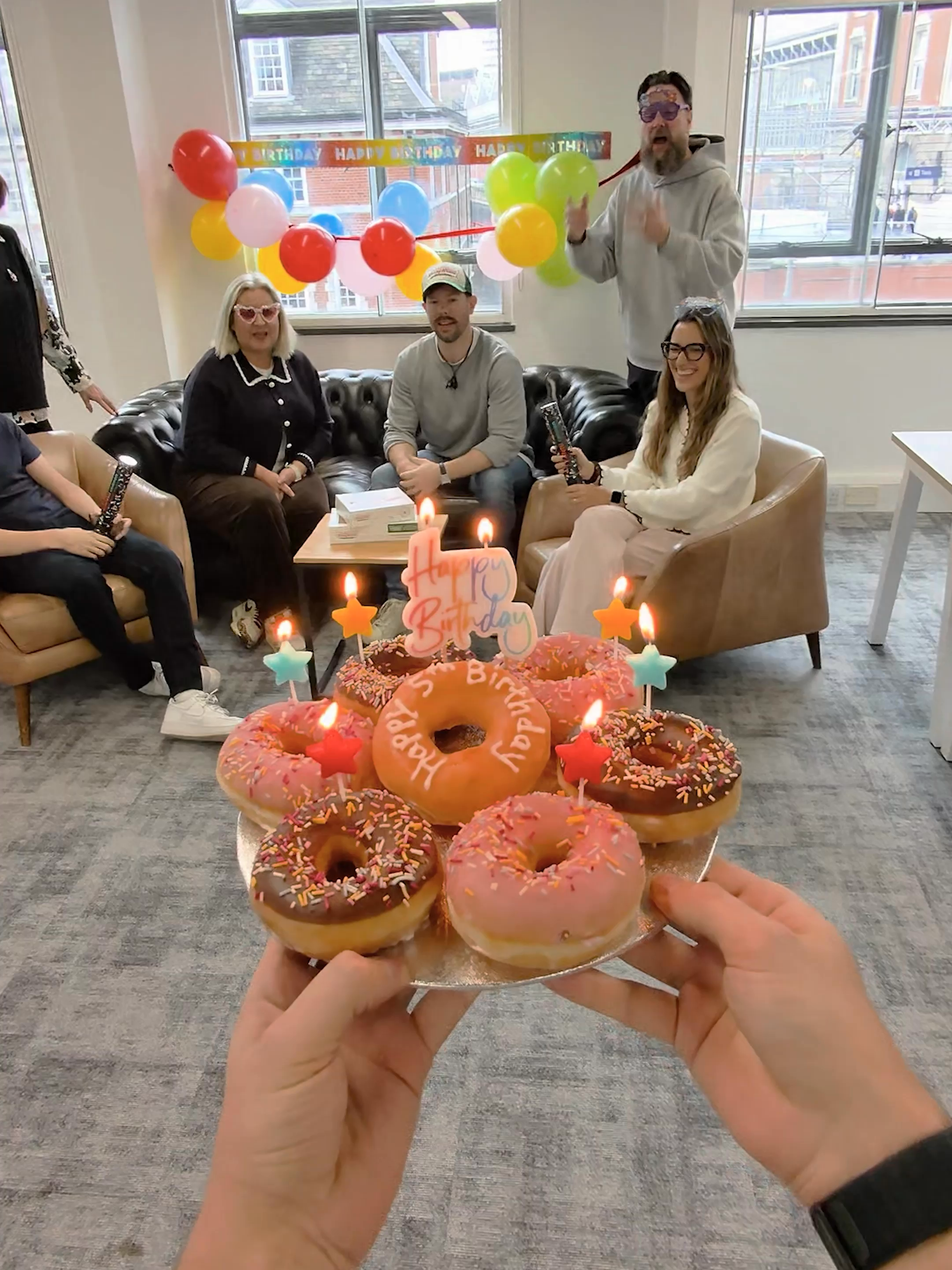 Doughnuts > Cake! You can't change our mind!  Celebrate Krispy Kreme Rewards' 5th Birthday & grab 20% off in shops and Double Smiles in supermarkets from 10–14 Nov. Not in the club yet? Join now before the candles burn out 🎈