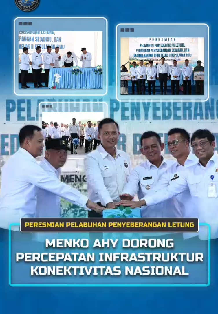 Saat peresmian Pelabuhan Penyebrangan Letung belum lama ini, Menteri Koordinator Bidang Infrastruktur dan Pembangunan Kewilayahan, Agus Harimurti Yudhoyono (AHY), menyampaikan bahwa pembangunan infrastruktur merupakan elemen utama dalam mewujudkan visi besar Presiden Prabowo Subianto untuk menjadikan Indonesia semakin maju, sejahtera, dan makmur di semua sektor. Upaya ini mencerminkan komitmen pemerintah dalam memperkuat fondasi pembangunan nasional secara menyeluruh dan berkelanjutan. Pembangunan infrastruktur disebut menjadi tulang punggung konektivitas nasional, yang menghubungkan antarwilayah melalui darat, laut, udara, hingga transportasi perkeretaapian. Dengan konektivitas yang semakin baik, distribusi logistik dapat berjalan lebih efisien, pelayanan publik meningkat, dan pertumbuhan ekonomi di daerah dapat dipercepat secara merata. Menko AHY menegaskan bahwa percepatan pembangunan infrastruktur bukan hanya soal membangun fisik, melainkan membangun konektivitas sosial dan ekonomi yang akan memperkuat daya saing bangsa. Pemerintah berkomitmen melanjutkan langkah konkret agar seluruh lapisan masyarakat dapat merasakan manfaat nyata dari pembangunan di setiap pelosok Indonesia. #KemenkoInfrastruktur #KemenkoInfra #MenkoAHY #InfrastrukturUntukSemua #MemperkuatInfrastruktur #membangunekonomi 
