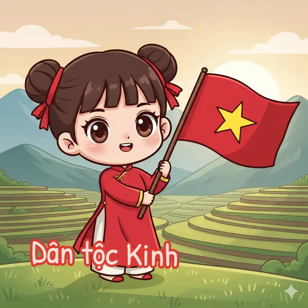 Hình ảnh cô gái chibi các dân tộc Việt Nam 🇻🇳 nếu có ý kiến gì thì đóng góp cho mih để mih cải thiện tốt hơn #linhbui #chanhleoo #vietnam #54dantocvietnam 