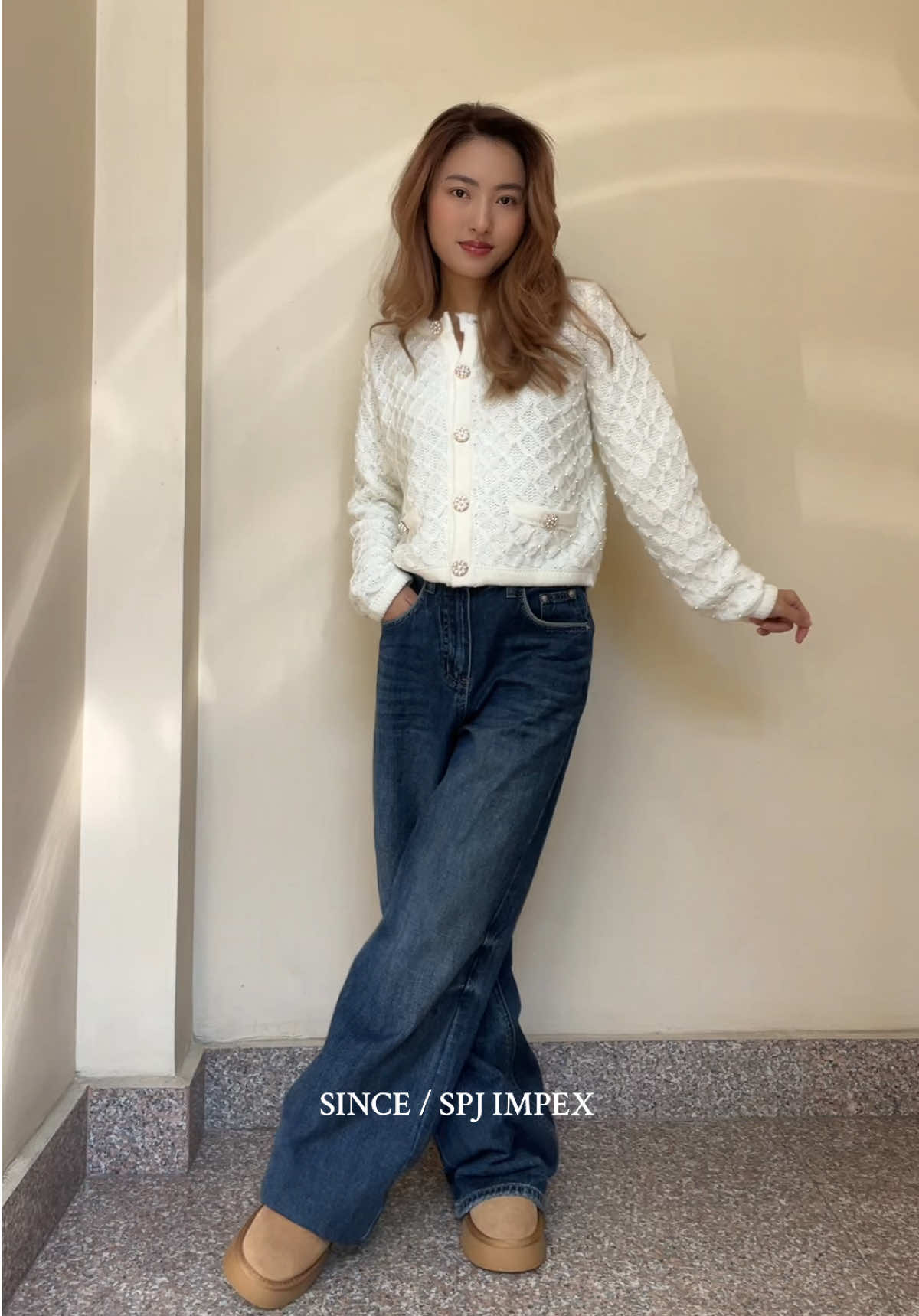 This one For everyone who asked for cardigan ✨🩵🤍💙  The combo you need #sinceimpex #spjimpex #cardigan #fyp 