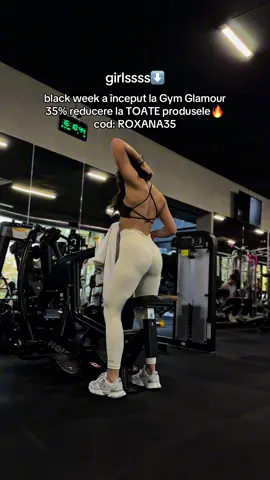 Nu rata cea mai mare reducere din istoria @Gym Glamour 🔥  Promotia e valabila in perioada 10.11- 16.11🔥  #gymglamour #gymglamourgirls #blackweek #roxanaman 
