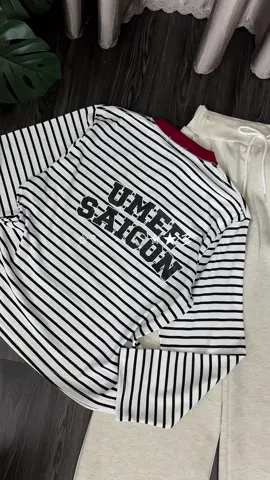 Áo Thun Sọc Kẻ Ngang UMESAIGON Basic #thoitrangnu #xh 