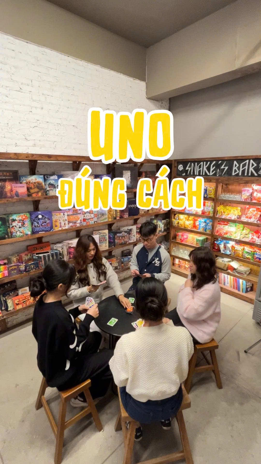 🐍🐍🐍🐍🐍 thanh xà bạch xà ngồi chơi UNO #boardgame #neverlandboardgame #boardgamehanoi #fyp #viral 