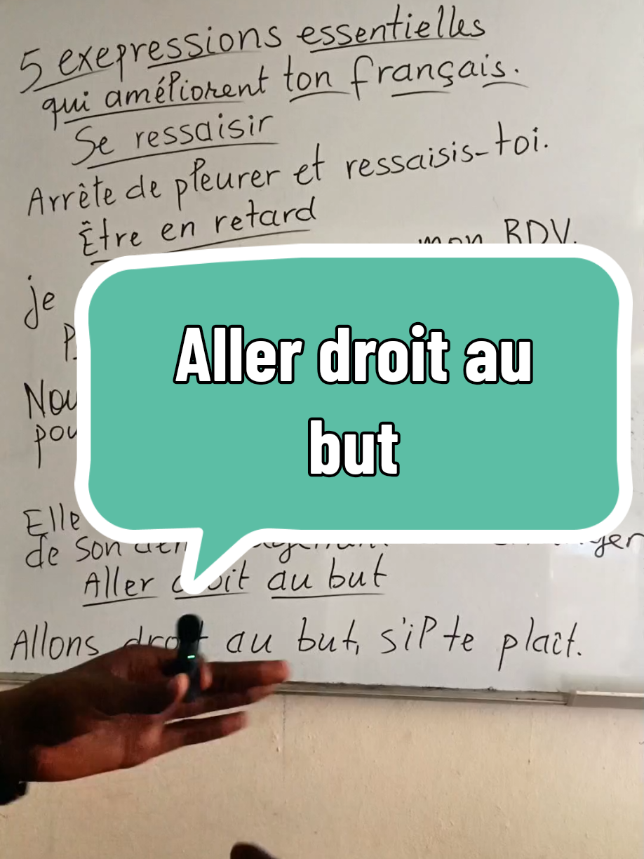 L'expression aller droit au but#ApprendreLeFrançaisFacilement #CoursDeFrançais #ExpressionsFrançaises #FrançaisPourDébutants 