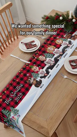 Bring warmth and joy to every meal ❤️ Where family gathers, love always grows.  #macorner #christmasgift #gift #tablerunner 