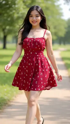 Floral Spaghetti Strap Mini Dress  #FloralDress #MiniDress #SpaghettiStrap #CasualOOTD #TrendyStyle