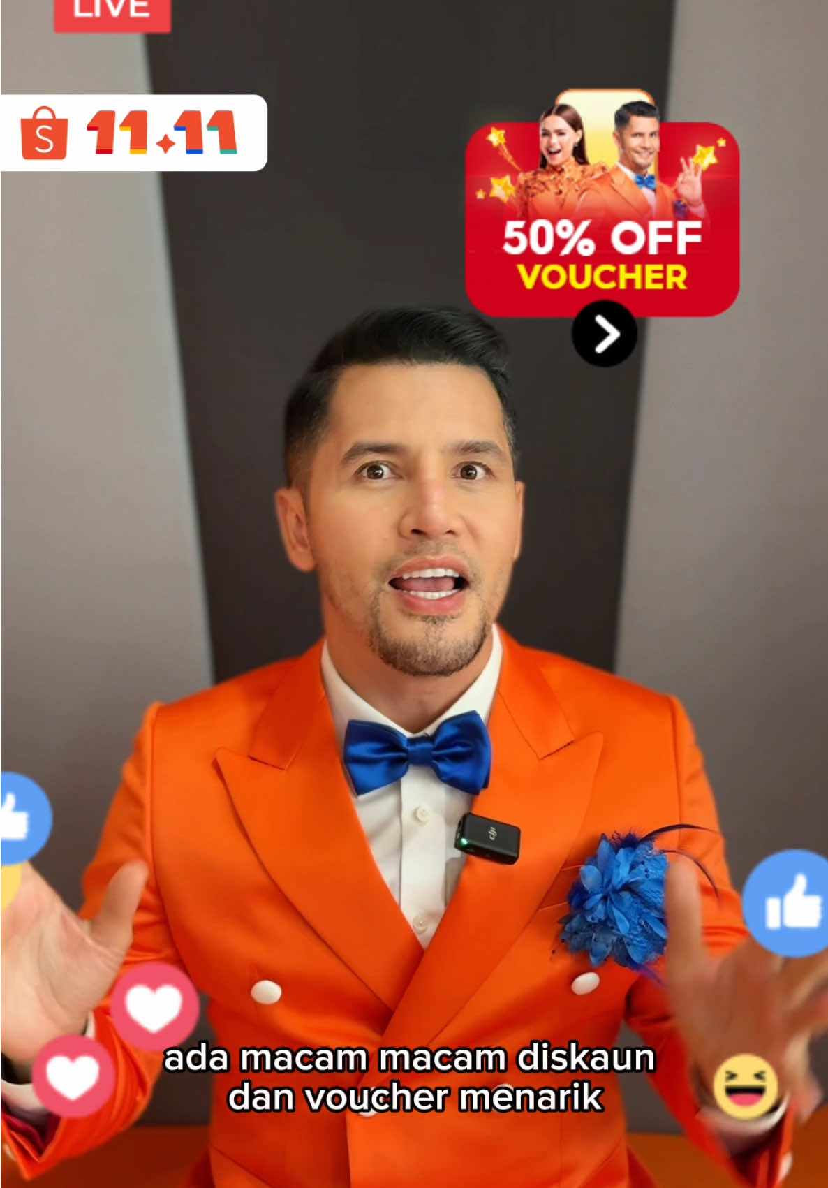 Satu hari lagi! Saksikan Bella Astillah dan Dato’ Aliff Syukri di Shopee LIVE, 12pm-2pm📺✨ @Aliff Syukri Kamarzaman  #ShopeeMY1111 #ShopeeLagiMurah #ShopeeLagiCepat