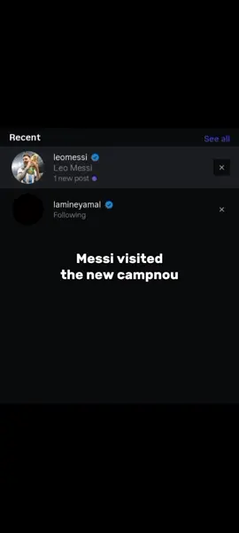 Messi vsited campnou one last dance👀#messi #barcelona #edit #viral #viscabarca 