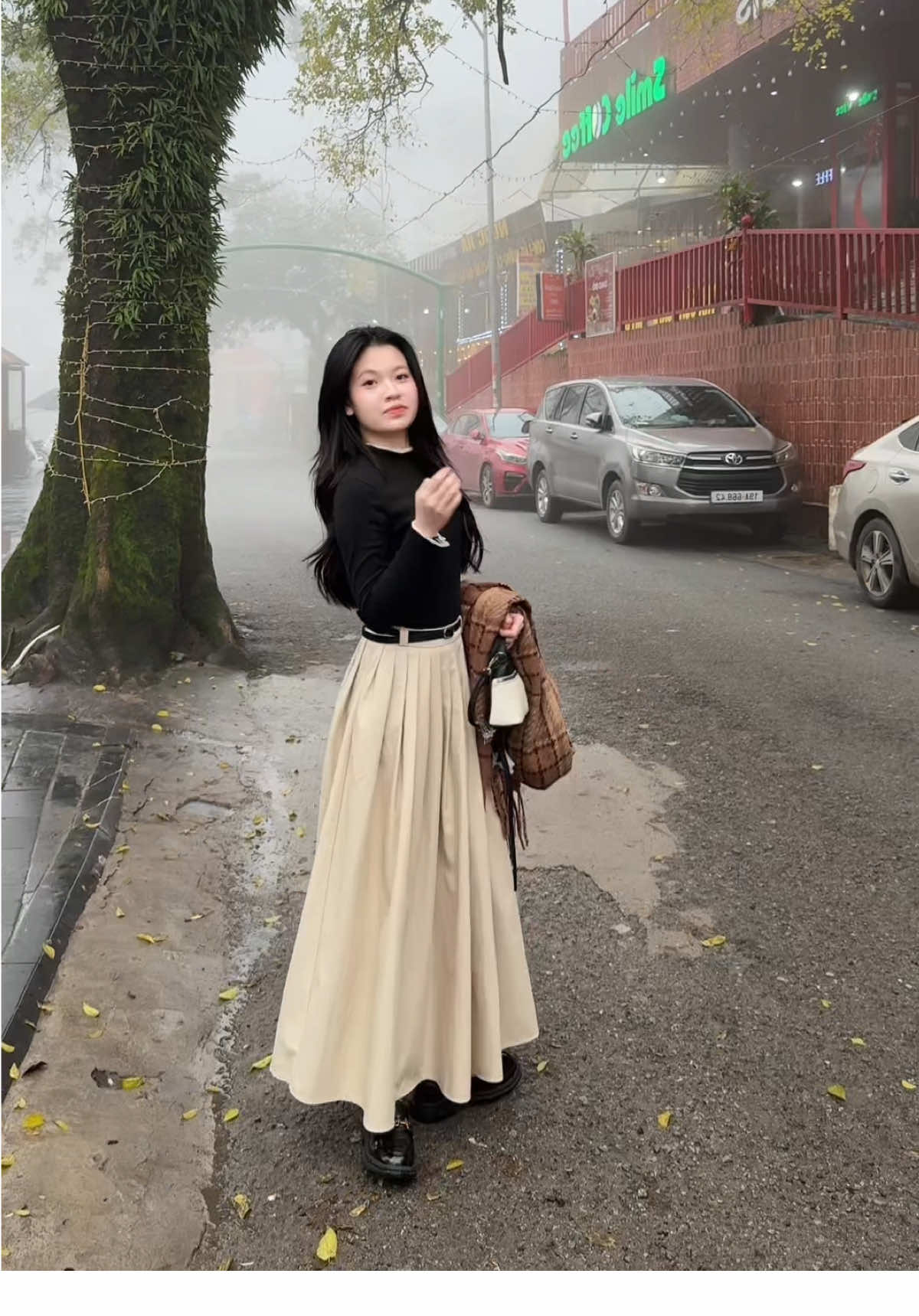 Trả lời @Em bé hay buồn chân váy dài vẫn là chân ái cho mùa đông lạnh😆😆 #reviewquanao #xuhuong #reviewlamdep 