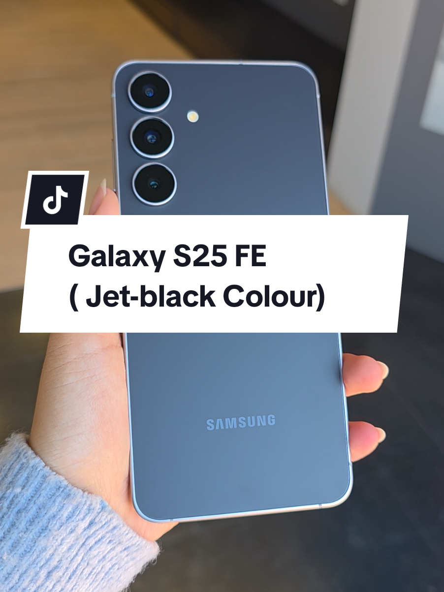 The Latest Flagship Model Samsung Galaxy S25 FE ✨ (Jet-black Colour)🖤 #Samsung #GalaxyS25FE #GalaxyAi #fyp 