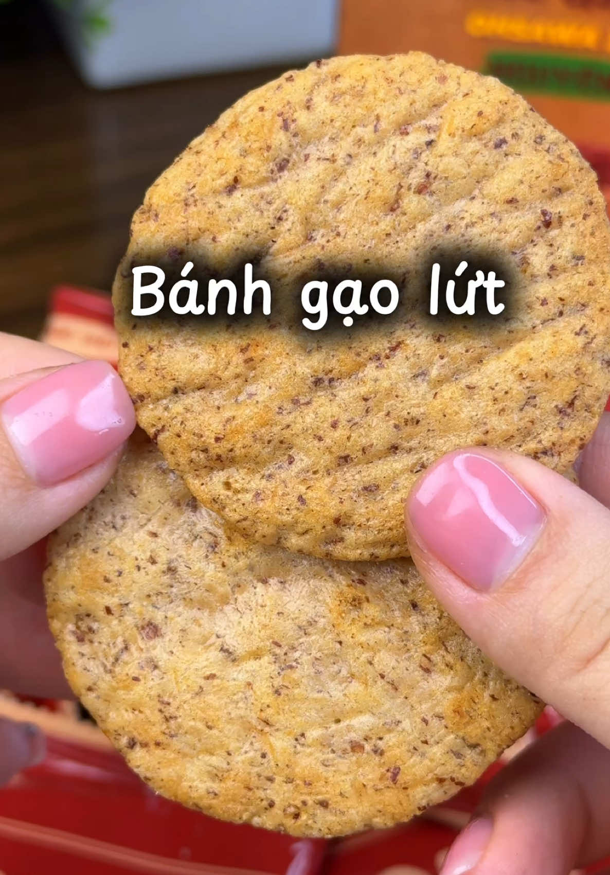 Bánh gạo lứt giòn tan ăn như bánh gạo, ngon thật ấy mn #melinhvacherry #banhgaolutzozin 