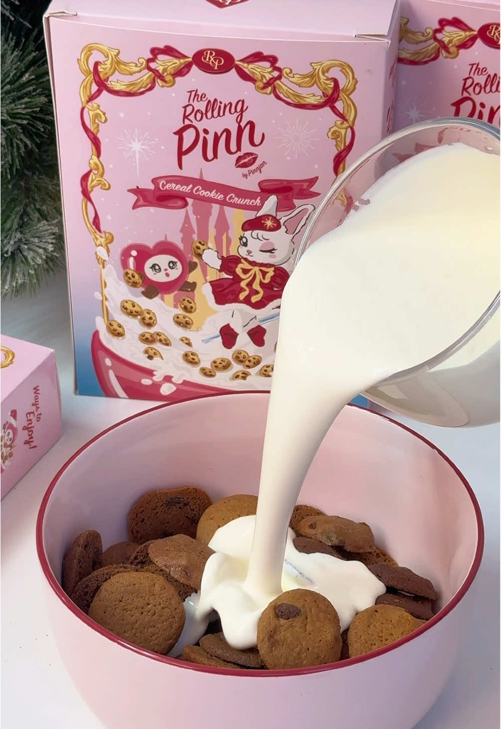 🎧 ASMR Cereal Cookie Crunch 🍪✨ 🥣 หนึ่งกล่องมี 2 รสชาติ Chocolate Chip Cookie และ Double Chocolate Chip Cookie เพียง 18O.- #cookie #CerealCookieCrunch #cookiechocolatechip #Cereal #therollingpinn 