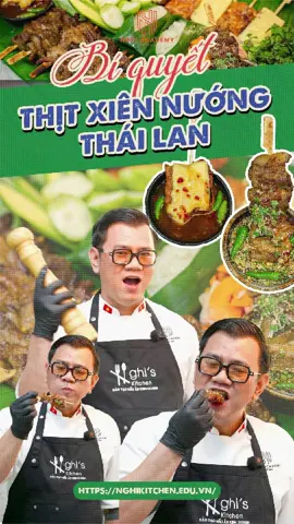 Khoá học online bộ xiên nướng Thái. Inbox Zalo 0905.666626 để đk khoá này nhé mn. Hphi yêu thương#Đầu_bếp_Quốc_Nghị 