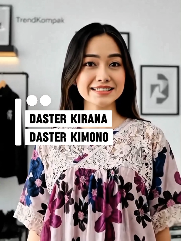 Daster Kirana Dress Kimono: Daster elegan yang bikin kamu tampil cantik, nyaman, dan percaya diri di rumah. Desain kimono yang anggun, aksen renda mewah, dan bahan rayon super adem. Cocok buat santai, work from home, sampai terima paket! Nyaman DAN Menawan. Klik keranjang kuning! #DasterKirana #DasterKimono #DasterKekinian #HomeDress #DasterRayon 