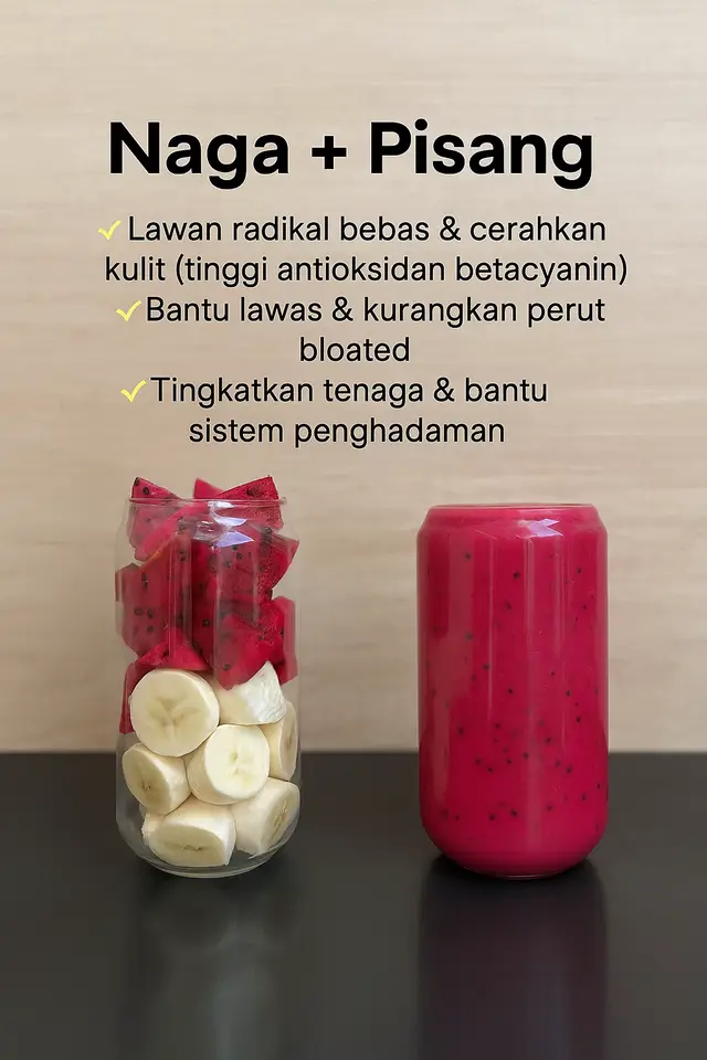Ramai tak tahu, gabungan buah ni bukan sekadar sedap tapi bantu detox, kempis perut, cerahkan kulit dari dalam & banyak lagi manfaat kesihatan lain #airdetox #kempisperut #kurussihat #prebiotic #probiotic 