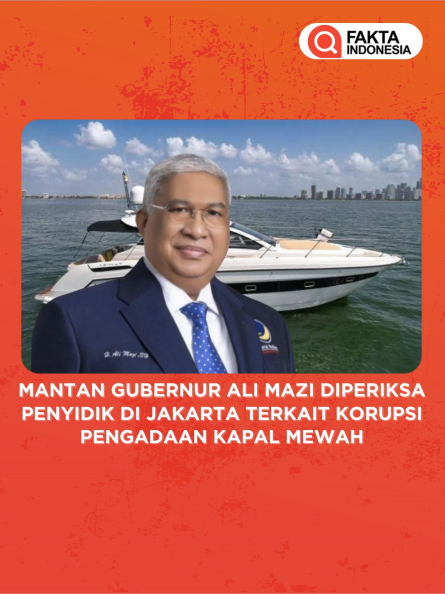 Babak baru kasus kapal pesiar mewah Azimut Atlantis 43 yang dibiayai APBD Sultra 2021! Mantan Gubernur Sultra, Ali Mazi, dikonfirmasi Dirreskrimsus Kombes Pol Dodi Ruyatman telah diperiksa sebagai saksi kunci dua minggu lalu di Jakarta. Kompol Niko Darutama (Kasubdit Tipikor): Pemeriksaan dipicu keterangan dua tersangka sebelumnya yang menyebut nama eks Gubernur. Kapal mewah ini dinilai tidak urgen dan berpotensi rugikan daerah miliaran rupiah. Penyidik masih mendalami temuan sebelum umumkan hasil! baca selengkapnya FAKTAINDONESIA.NET #PoldaSultra  #AliMazi #Korupsi  #MantanGubernur #Dirreskrimsus #SaksiKunci #SultraTerkini #APBD #fypp #tiktokviralvideoforyoupage