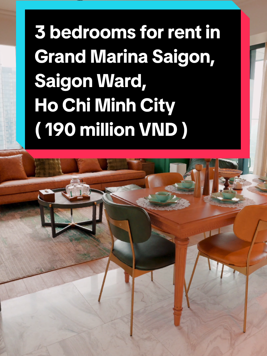 🏠 Apartment for rent in Grand Marina Saigon. Area 121 square meter, 3 bedrooms, 2 bathrooms, high floor with river view, fully furnished. The rental is 190 million VND included management fee with negotiate. 🎯 Building Amenities : Swimming pool, Gym, BBQ Area, Playground, Convinent store... 🌏 Location : 02 Ton Duc Thang Street, Sai Gon Ward, Ho Chi Minh City. 📞 Pls don't hesitate to contact us with Mobile/Zalo/WhatsApp/Viber/Telegram : +8477 491 4778 📧 Email : realtorhcmc@gmail.com ➡️ 微信号 & Line ID : realtorhcmc 🏘️ For more information and more options. #Realtorhcmc #Grandmarinasaigon #saigonapartment #canhocaocap #胡志明市公寓出租