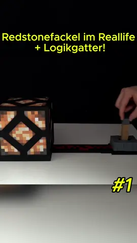 Redstonefackel I’m Reallife + Logikgatter #Minecraft #wissen #Tech 