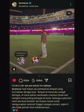 campur aduk liat dia di #campnou  🥺❤‍🩹 #messi #fcbarcelona #viscabarca #foryou 