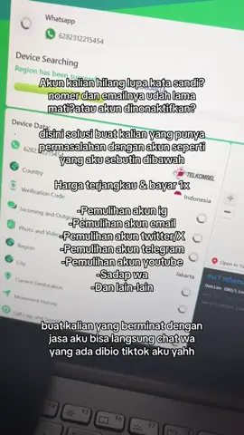 KALAIN MAU MULIHIN AKUN, TAPI TAKUT KENA RIP?  BERUAN ORDER DI SINI AMAN DAN BERGERANSI#indonesia🇮🇩  #malaysia🇲🇾  #mobilelegendsbangbang #ff  #jasapemulihanakunsosmed 